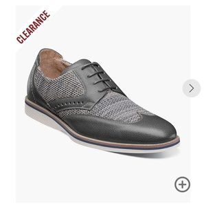 BNIB Stacy Adams Locke wingtip Oxford gray 7.5